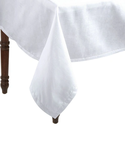 Shop Thomas Ferguson Hemstitch Edge Tablecloth (178cm X 361cm) In White
