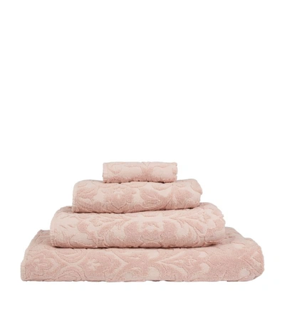 Shop Abyss & Habidecor Gloria Face Cloth (30cm X 30cm) In Pink