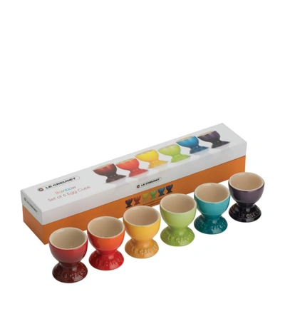 Shop Le Creuset Stoneware Egg Cup (set Of 6) In Multi