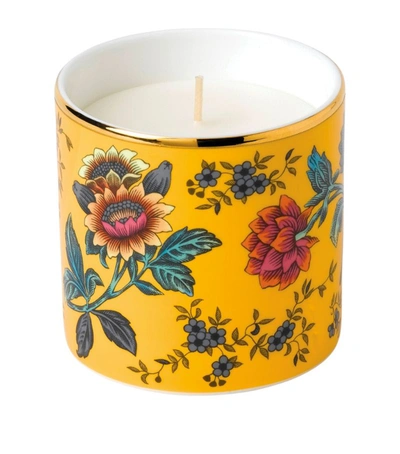 Shop Wedgwood Wonderlust Yellow Tonquin Candle In Multi