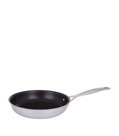 Shop Le Creuset 3-ply Stainless Steel Non-stick Frying Pan (24cm) In Silver