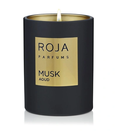 Shop Roja Parfums Musk Aoud Candle (300g) In Black