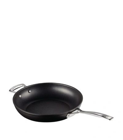 Shop Le Creuset Toughened Non-stick Deep Frying Pan (30cm) In Black