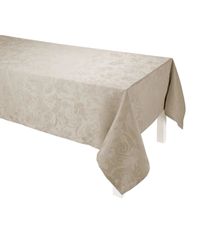 Shop Le Jacquard Français Tivoli Tablecloth (175cm X 250cm) In Ivory