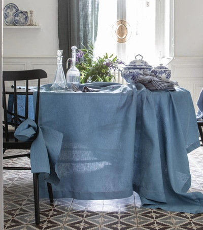 Shop Alexandre Turpault Florence Tablecloth (170cm X 320cm) In Blue