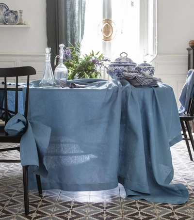 Shop Alexandre Turpault Florence Tablecloth (170cm X 250cm) In Blue