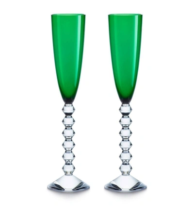 Shop Baccarat Set Of 2 Vega Flutissimo Champagne Flutes (180ml) In Multi