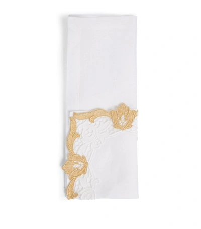 Shop Weissfee San Premium Gold Linen Placemat (35cm X 50cm)