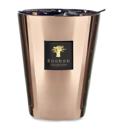 Shop Baobab Collection Les Exclusives Cyprium Candle (24cm) In Metallic