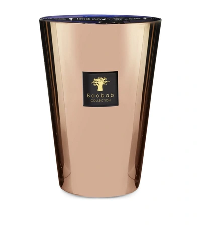 Shop Baobab Collection Les Exclusives Cyprium Candle (35cm) In Metallic