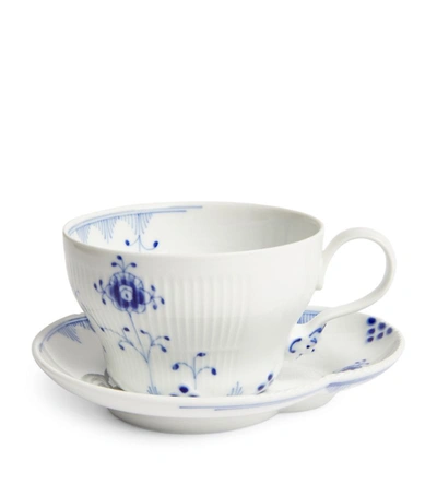 Shop Royal Copenhagen Blue Elements Teacup And Saucer (26cl)