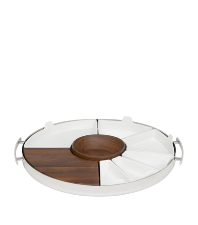 Shop Christofle Mood Party Tray (40cm) In Metallic