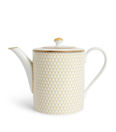 Shop Halcyon Days Antler Trellis Teapot In Ivory
