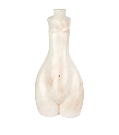 Shop Anissa Kermiche Tit For Tat Candlestick In White