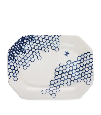 Shop Burleigh Blue Pollen Rectangular Platter (25cm)