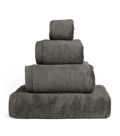 Shop Hamam Olympia Bath Towel (76cm X 142cm) In Grey