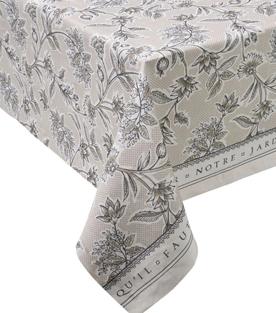 Shop Alexandre Turpault Fêtes Galantes Tablecloth (170cm X 320cm) In Beige
