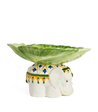 Shop Les-ottomans Elephant Bowl (27cm) In Multi