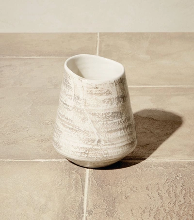 Shop Brunello Cucinelli Tradition Conical Vase (15cm) In Neutrals
