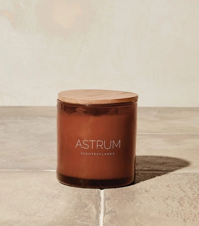 Shop Brunello Cucinelli Astrum Candle (10cm) In Brown