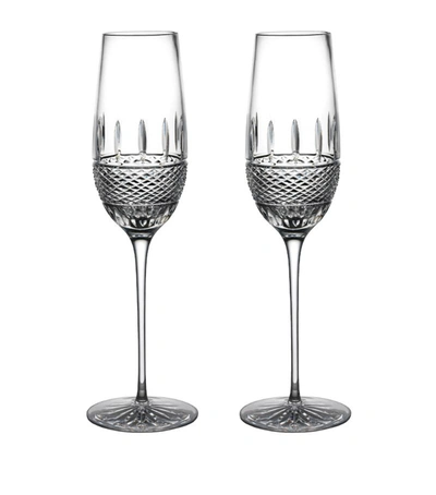 Shop Waterford Set Of 2 Irish Lace Flutes (325ml) In Clear