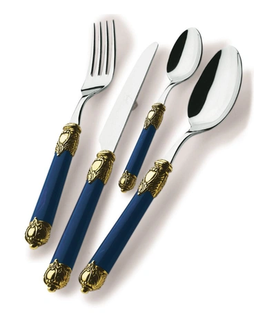 Shop Bugatti Rinascimento Stainless Steel 24-piece Cutlery Set In Gold