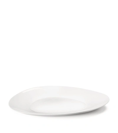 Shop Georg Jensen Porcelain Sky Serving Platter (40cm) In White