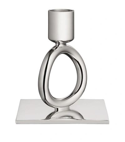 Shop Christofle Silver-plated Vertigo Ring Candlestick