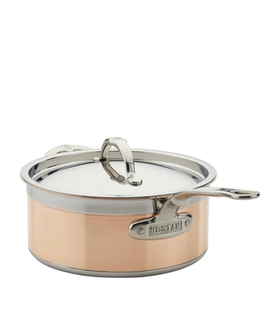 Shop Hestan Copperbond Saucepan With Helper Handle (22cm) In Metallic