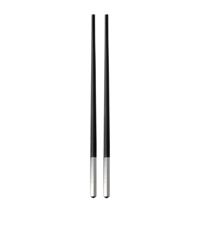 Shop Christofle Silver-plated Uni Chinese Chopsticks In Black