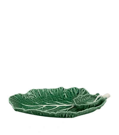 Shop Bordallo Pinheiro Cabbage Platter With Bowl (28cm) In Green