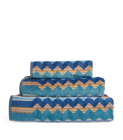 Shop Missoni Alfred Bath Towel (70cm X 115cm) In Orange