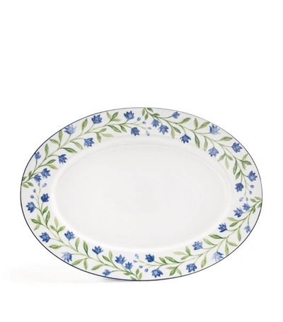 Shop Halcyon Days + Nina Campbell Marguerite Plate (40cm) In Multi