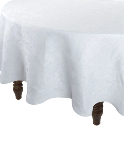Shop Le Jacquard Français Tivoli Round Table Cloth In White