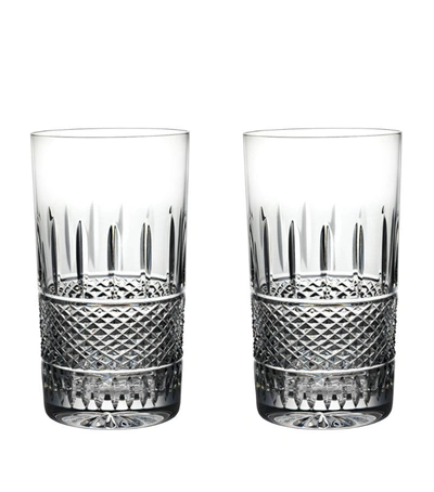 Shop Waterford Set Of 2 Irish Lace Highball Glasses (400ml) In Clear
