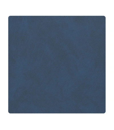 Shop Linddna Set Of 4 Nupo Coasters (10cm X 10cm) In Blue
