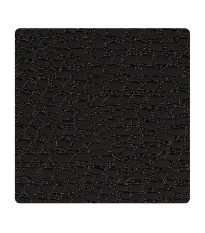 Shop Linddna Square Lace Coasters (set Of 4) In Black
