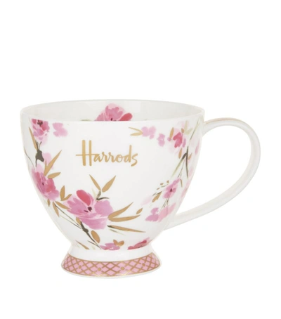 Shop Harrods Large Floral Teacup In Multi