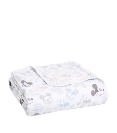 Shop Aden + Anais Metallic Mickey Dream Blanket In Multi