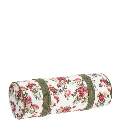 Shop Dockatot Floral Bolster Cushion (60cm X 22cm) In Pink