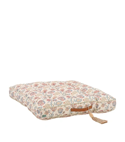 Shop Dockatot X William Morris Floral Meditation Pillow (89cm X 89cm) In Pink
