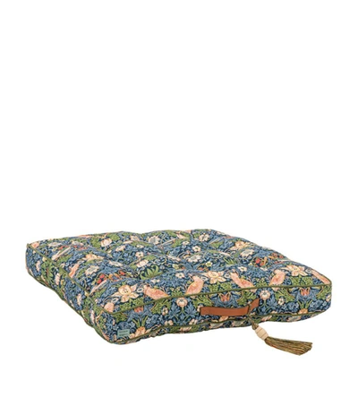 Shop Dockatot X William Morris Floral Meditation Pillow (89cm X 89cm) In Multi
