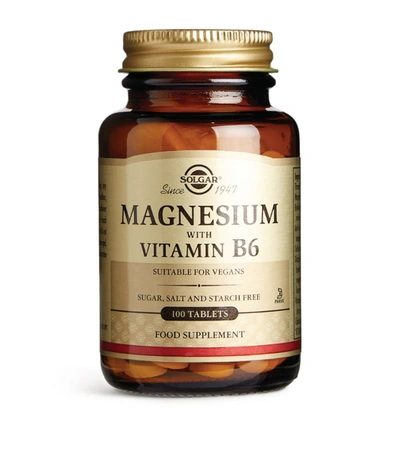 Shop Solgar Magnesium With Vitamin B6 (100 Tablets) In Multi