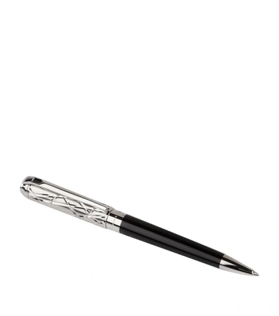 Shop St Dupont Fire Lines Ballpoint Pen In White