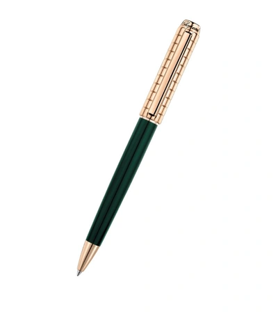 Shop Chopard Ice Cube Ballpoint Pen In Green