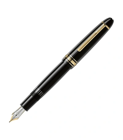 Shop Montblanc Meisterstück Gold-coated Legrand Fountain Pen In Black