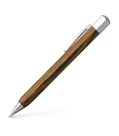 Shop Faber Castell Ondoro Smoked Oak Twist Pencil In Brown