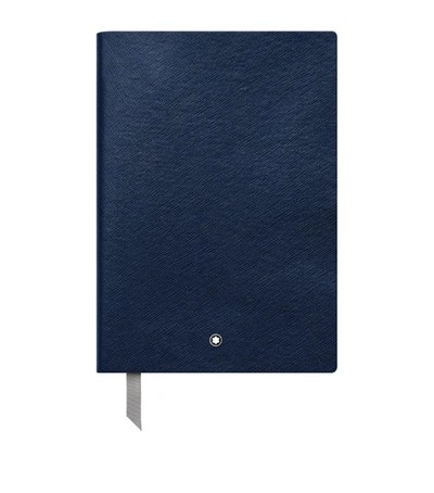 Shop Montblanc Leather Notebook #146 In Navy