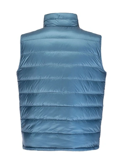 Shop Herno Men's Light Blue Polyamide Vest