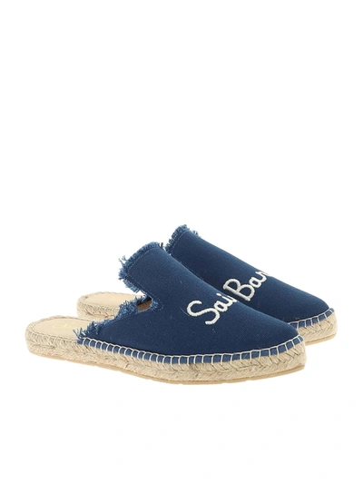 Shop Mc2 Saint Barth Women's Blue Other Materials Sandals